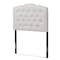 Baxton Studio Lucy Modern Greyish Beige Twin Size Headboard 135-7272 - alternate 1